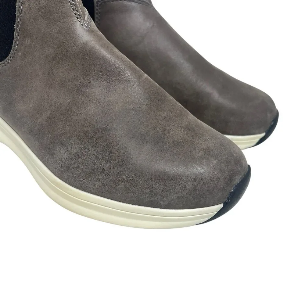 Blundstone Chelsea Boots 10.5 Gray Leather Active Series Slip On UK 7.5